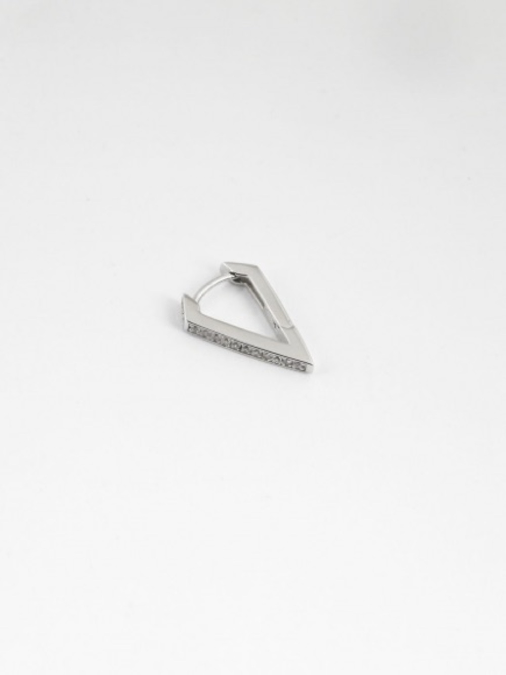 Nordstrom CUBIC ZIRCONIA RHOMBUS WITH SNAP CLOSURE EARRINGS